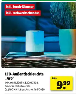 Hagebau Led-außentischleuchte „aro“ Angebot