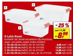 toom Baumarkt K-latch-boxen Angebot