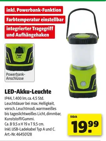 Hagebau Led-akku-leuchte Angebot