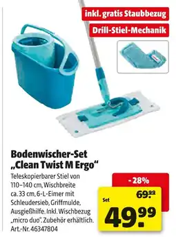 Hagebau Leifheit bodenwischer-set clean twist m ergo Angebot