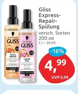 Budni Schwarzkopf gliss express-repair-spülung Angebot