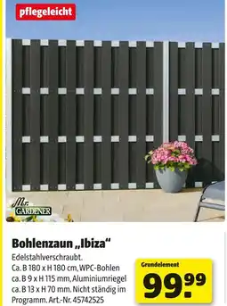 Hagebau Mr. gardener bohlenzaun „ibiza“ Angebot