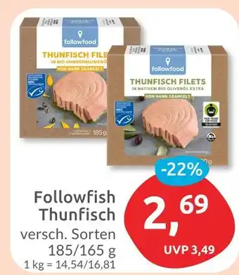 Budni Followfood thunfisch Angebot