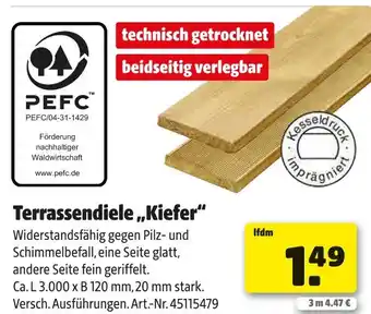 Hagebau Pefc terrassendiele „kiefer“ Angebot