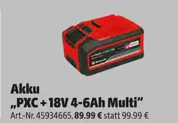 Hagebau Einhell akku „pxc + 18v 4-6ah multi“ Angebot