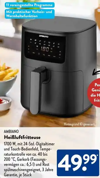 Aldi Süd AMBIANO Heißluftfritteuse Angebot