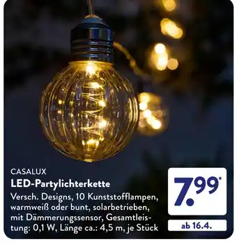 Aldi Süd Casalux led-partyleichterkette Angebot