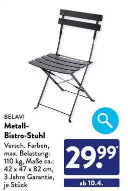 Aldi Süd Belavi metall-bistro-stuhl Angebot