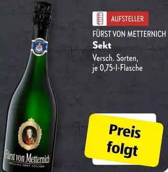 Aldi Süd FÜRST VON METTERNICH Sekt Angebot