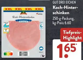 Aldi Süd GUT DREI EICHEN Koch-Hinterschinken Angebot