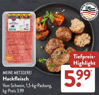 Aldi Süd MEINE METZGEREI Hackfleisch Angebot