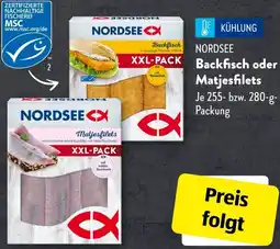 Aldi Süd NORDSEE Backfisch oder Matjesfilets Angebot