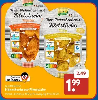 Aldi Süd GÜLDENHOF Hähnchenbrust-Filetstücke Angebot