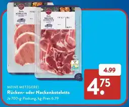 Aldi Süd MEINE METZGEREI Rücken- oder Nackenkoteletts Angebot