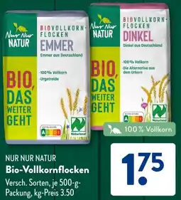 Aldi Süd NUR NUR NATUR Bio-Vollkornflocken Angebot