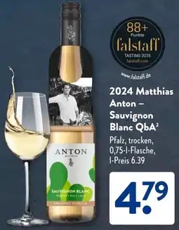 Aldi Süd 2024 Matthias Anton - Sauvignon Blanc QbA Angebot