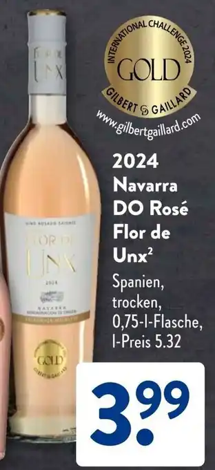 Aldi Süd 2024 Navarra DO Rosé Flor de Unx Angebot