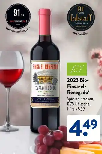 Aldi Süd 2023 Bio Finca-el- Renegado Angebot