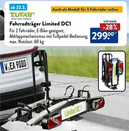 Aldi Süd EUFAB Fahrradträger Limited DC1 Angebot