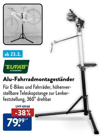 Aldi Süd EUFAB Alu-Fahrradmontageständer Angebot