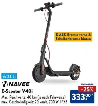 Aldi Süd NAVEE E-Scooter V40i Angebot