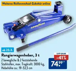 Aldi Süd GOOD YEAR Rangierwagenheber, 3 t Angebot