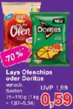 Jawoll Lays Ofenchips oder Doritos Angebot