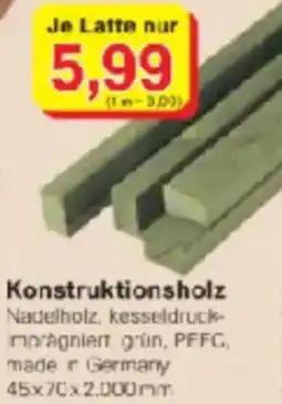 Jawoll Konstruktionsholz Angebot