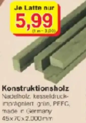 Jawoll Konstruktionsholz Angebot