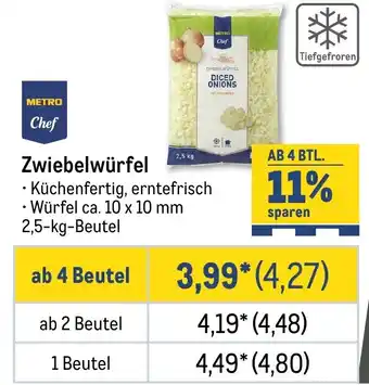 METRO METRO Chef Zwiebelwürfel Angebot