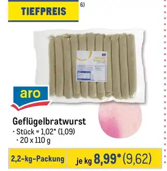 METRO aro Geflügelbratwurst Angebot