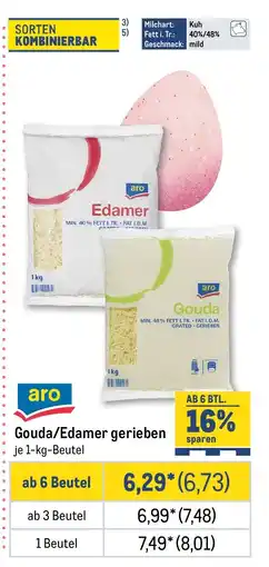 METRO aro Gouda/Edamer gerieben Angebot