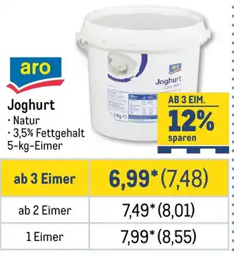 METRO aro Joghurt Natur Angebot