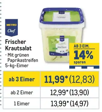 METRO METRO Chef Frischer Krautsalat Angebot