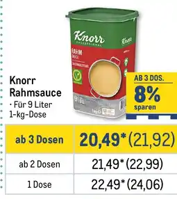 METRO Knorr Rahmsauce Angebot