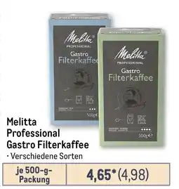 METRO Melitta Professional Gastro Filterkaffee Angebot