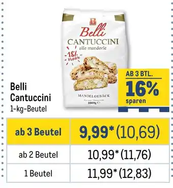 METRO Belli Cantuccini 1-kg-Beutel Angebot