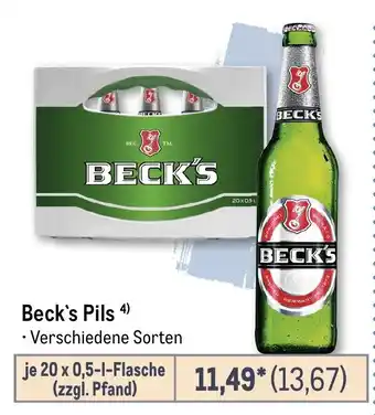 METRO Beck's Pils Angebot