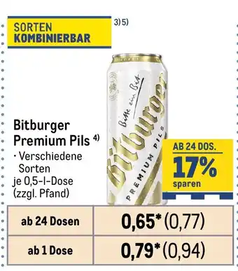 METRO Bitburger Premium Pils Angebot