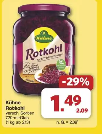 Famila Nord West Kühne Rotkohl Angebot