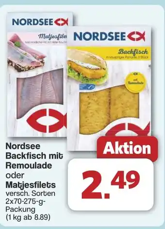 Famila Nord West Nordsee Backfisch mit Remoulade oder Matjesfilets Angebot