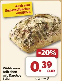 Famila Nord West Kürbiskern- brötchen mit Karotte Angebot