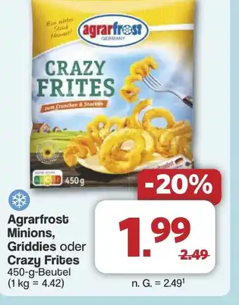 Famila Nord West Agrarfrost Minions, Griddies oder Crazy Frites Angebot