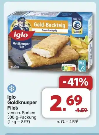 Famila Nord West iglo Goldknusper Filet Angebot