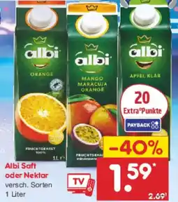 Netto Marken-Discount Albi Saft oder Nektar Angebot