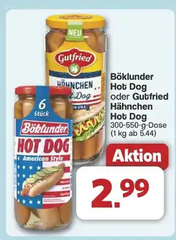 Famila Nord West Böklunder Hot Dog oder Gutfried Hähnchen Hot Dog ) Angebot