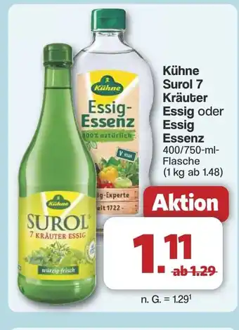 Famila Nord West Kühne Surol 7 Kräuter Essig oder Essig Angebot