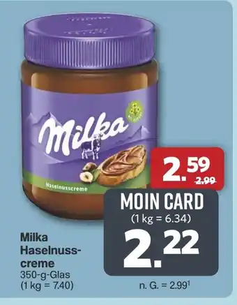 Famila Nord West Milka Haselnuss- creme Angebot