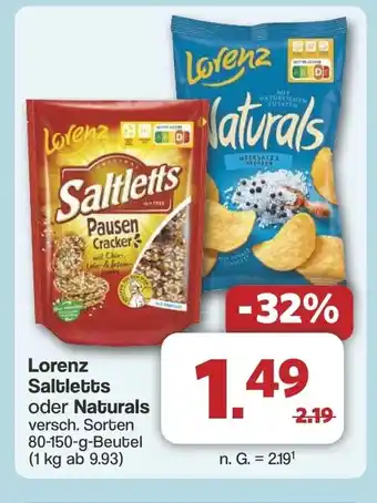 Famila Nord West Lorenz Saltletts oder Naturals Angebot