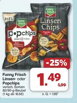 Famila Nord West Funny Frisch Linsen- oder Popchips Angebot